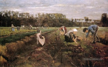  récolte - récolteurs de pommes de terre Max Liebermann impressionnisme allemand